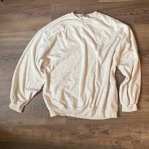 Oversized oatmeal sweatshirt